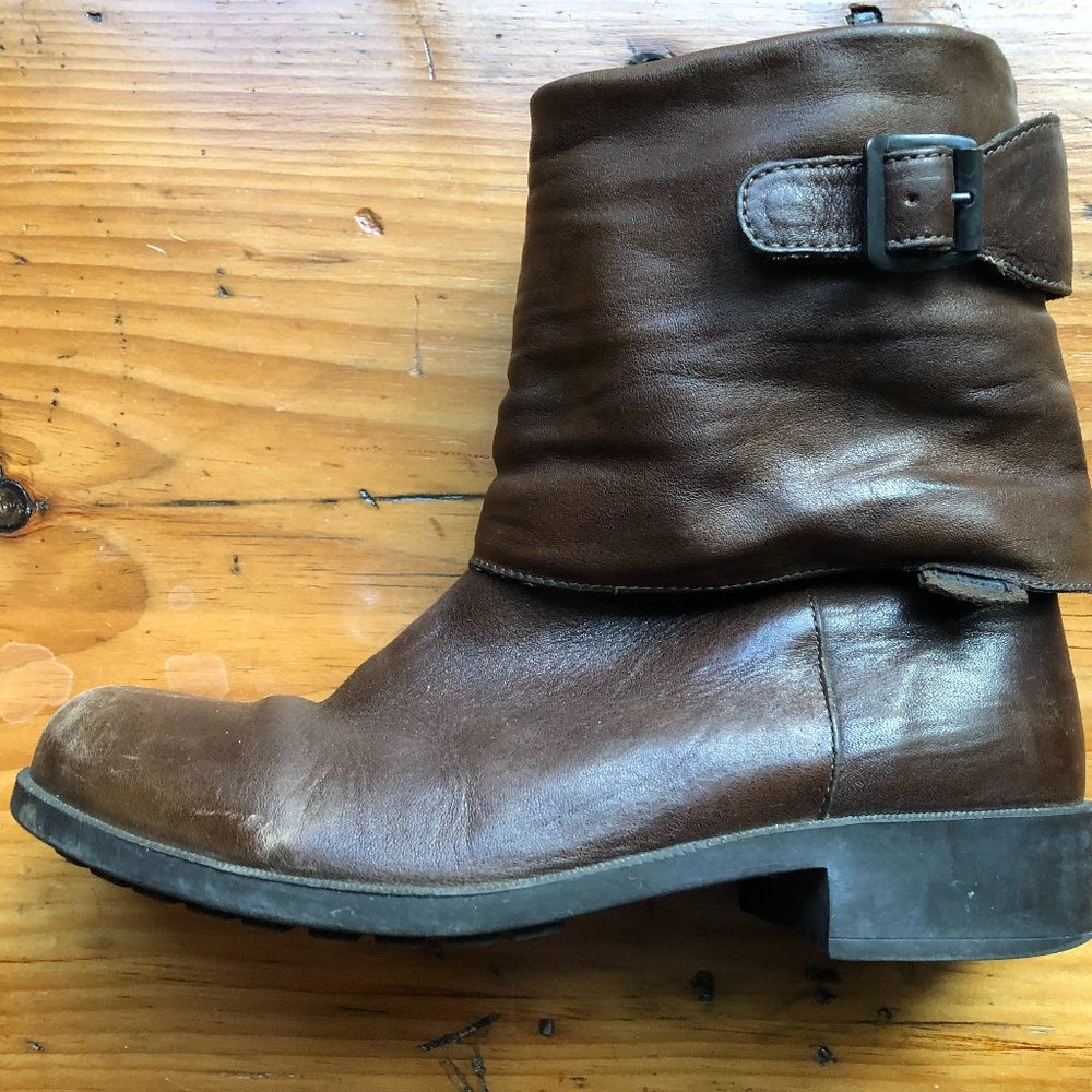 Camper brand women's leather moto boots (6.5/7) VGU